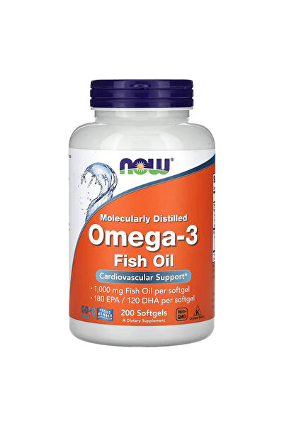 Now Foods Omega-3 Fish Oils Epa Dha 200 Softgels