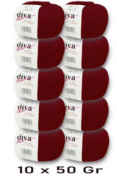 Diva İplik Premium Amigurumi Ipi Punch (Panç) Bebe Soft Cotton 500 Gr (Pack o...