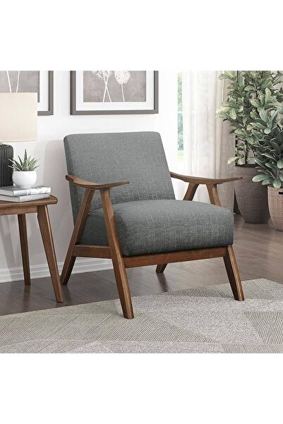 lamsat baity Zan Wood Chair with Chanel Fabric