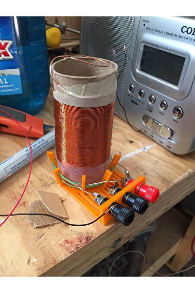 BYR Yeni Mini Tesla Bobin Tabanı (Sadece Plastik Aparattır!!!)