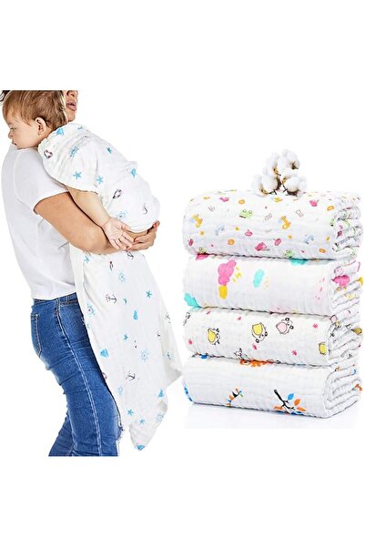 Generic مناشف استحمام للأطفال من غوو، 6 طبقات، طبيعية مضادة للبكتيريا، مصنوعة...