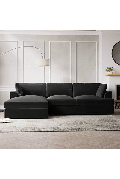 lamsat baity Black Corner Sofa Model 'Nygra' Size 270×155