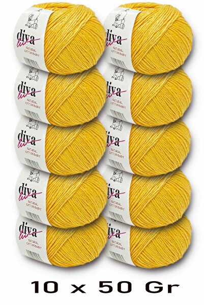 Diva İplik Преміум Амігурумі Іпі Панч (PANÇ) Бебе М'яка бавовна 500 г (10 рул...