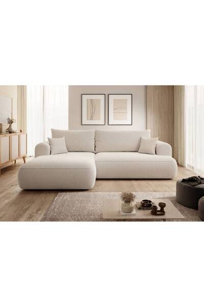 lamsat baity Corner Sofa in Cream Red Model Majd Size 240×160
