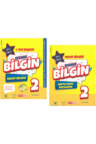 Kırmızı Beyaz Yayınları Kırmızı Beyaz Efsane Bilgin Hayat Bilgisi 2.Sınıf (2 ...