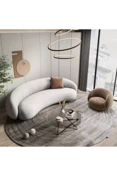 lamsat baity Luxury Sofa Set in Cream and Coffee