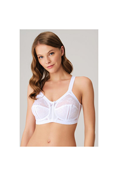 MİRALİVE Anil Underwire Unpadded Unpadded Gathered Lace Minimizer Bra