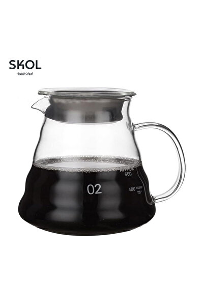 SKOL V60 Glass Coffee Maker, 600ml