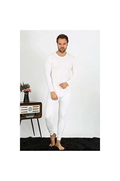 Narnuga ميراي - طقم ملابس داخلية قطنية للرجال بلون الكريم