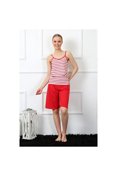 Narnuga Mi̇ray- Women's Rope Strap Capri Set Red