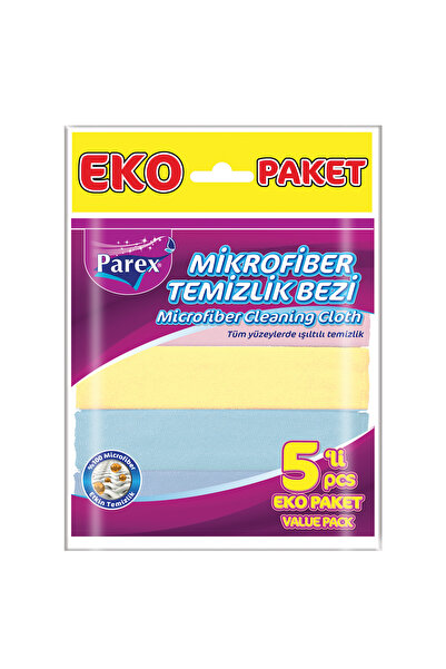 levent PAREX Πανί Καθαρισμού από Μικροΐνες, Συσκευασία 5 τεμαχίων