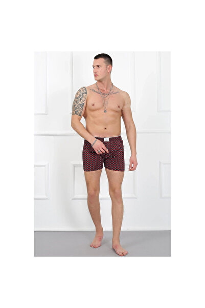 Narnuga Mi̇ray - Men's Combed Cotton Boxer Underwear Tile