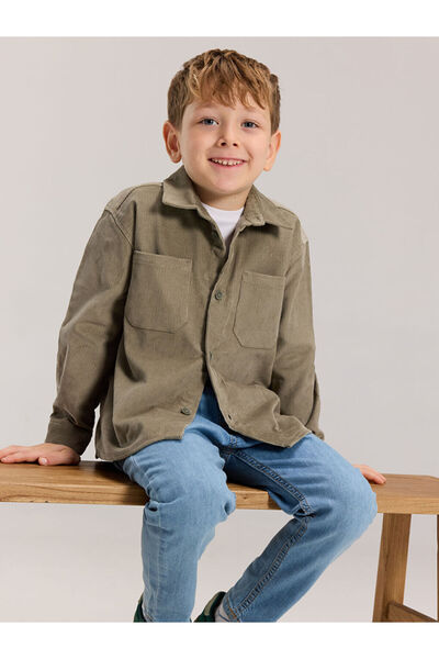 LC Waikiki Rmz Gi̇yi̇m Farkiyla Velvet Boys' Shirt