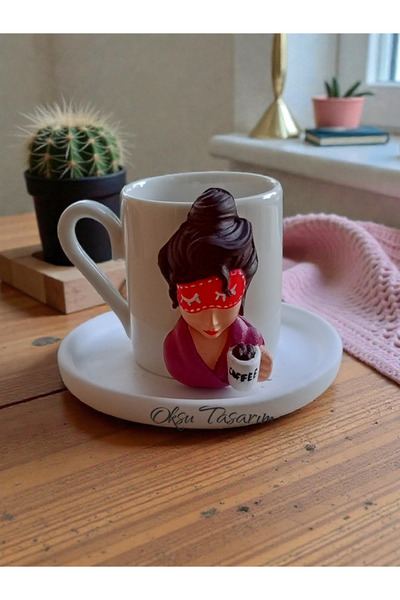 oksukokulutaş Turkish Coffee Cup Holding Coffee