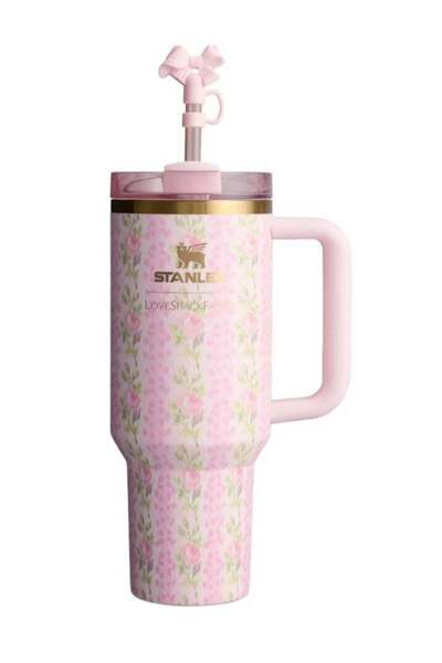 Stanley X LoveShackFancy Quencher | 40 OZ | Authentic & Exclusive Water Bottl...