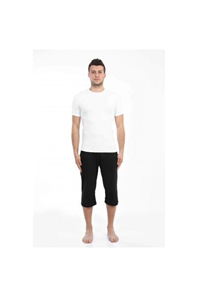 Narnuga Mi̇ray- Men's Cotton Capri Black