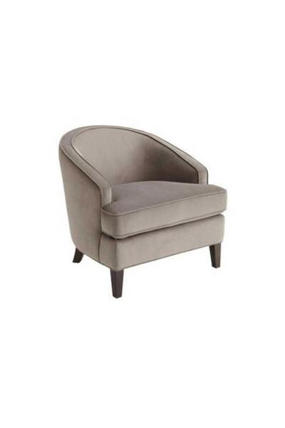 Homz Aria Homgeez Swedish Wood and Velvet Side Chair - Beige