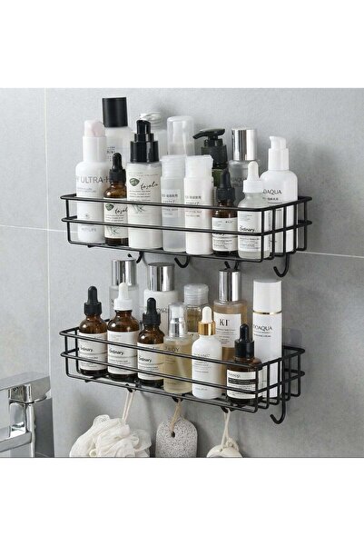 b11 Metal Bathroom Wall Shelf 2-Tier