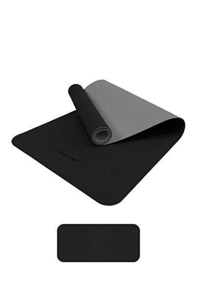 Gymo Ekolojik 6mm TPE Yoga Matı Pilates Minderi Diz Dirsek Koruyucu Matlı Set...
