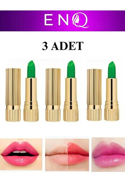 ENQ Sihirli Ruj Renk Değiştiren 24 Saat Kalıcı Ruj Pembe-3 ADET
