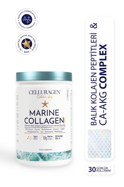 Celluragen Cellular Life Marine Collagen Complex Balık Kolajeni Peptitleri ve...