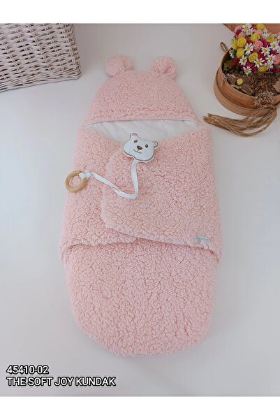 Marsilyan Newborn Baby Blanket with Ears, Hat, Openable Lap and Velcro Closure