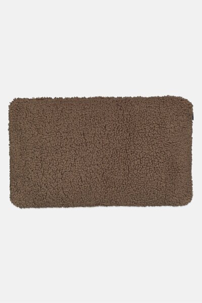 Muy Mucho Faux Fur Solid Pillow, Tan