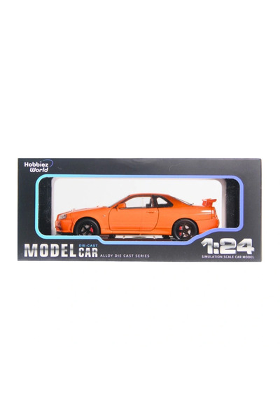 TOYFEST 1/24 R34 Orange Car