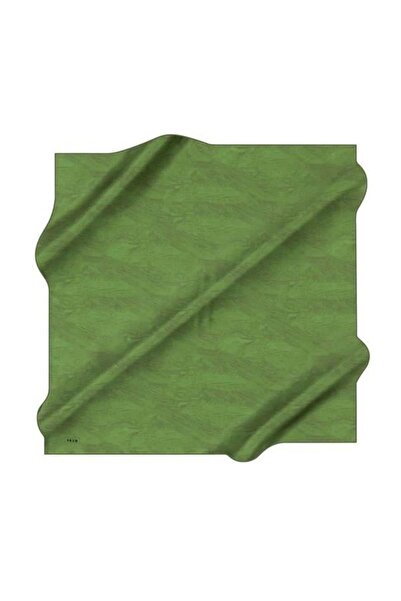 Aker Eșarfă de mătase - 8924713-951 Verde kaki Twill