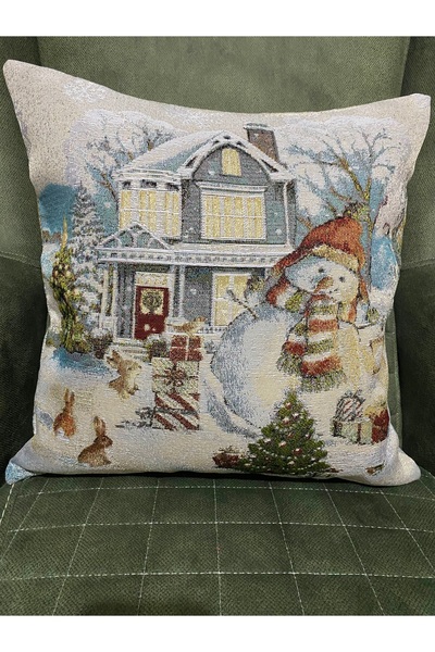 MYHOMEGOBLEN Tapestry Christmas Throw Pillow Cover45X45