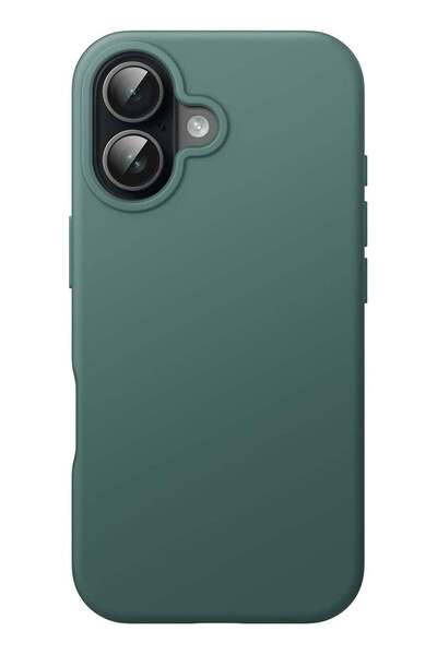 Generic Silicone Shockproof Back Cover Compatible with iPhone 17, Olive