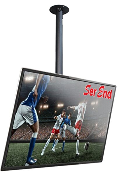 Serend Teleskopik Tv Tavan Askı Aparatı - min.32 inç - max. 55 inç uyumlu - Siyah