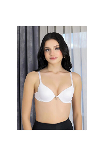 Narnuga Mi̇ray- Women's Underwire-Free Thin Sponge Bra White
