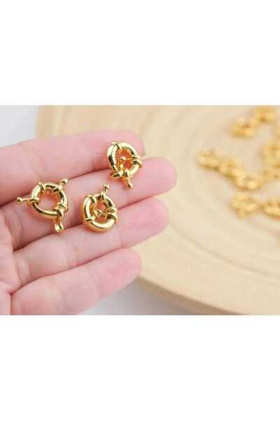 şinda takı 13mm Altın Kaplama Gemici Kilidi Kolye Ucu