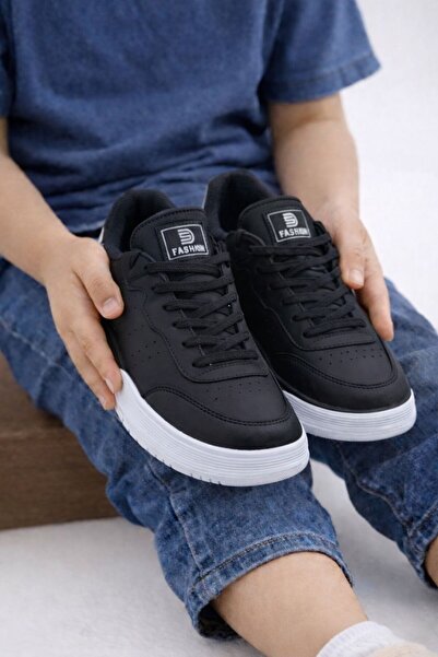 Babetty Çocuk Unisex Ortopedik Taban Hafif Anatomik Bağcıklı Sneaker Spor Aya...