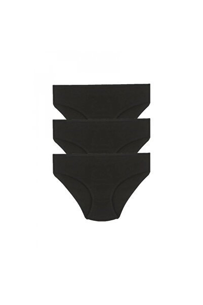 Narnuga Mi̇ray- Girl's 3-Piece Black Underwear Set