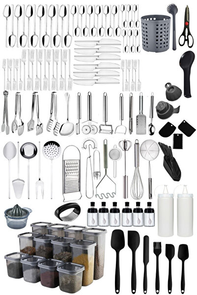 Mirilliahome Kitchen Product Storage Container Set Multi-Purpose Storage Container with Lid and Kitchen Set