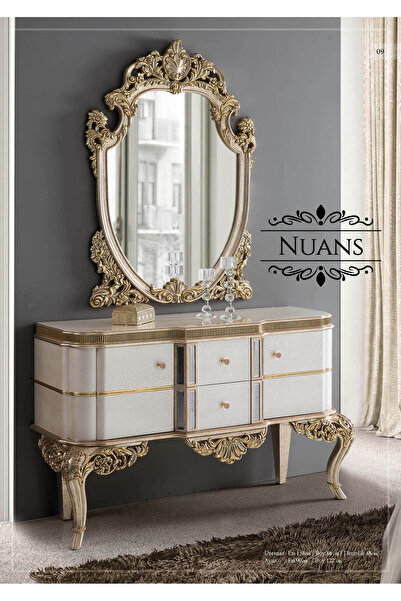 Dekordelisi Antik Avantgarde mobilya salon antre hol çekmeceli 2 li dresuar t...