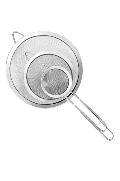 BKMax 3 Pcs Super Wire Extra Fine Mesh Strainer with Handle