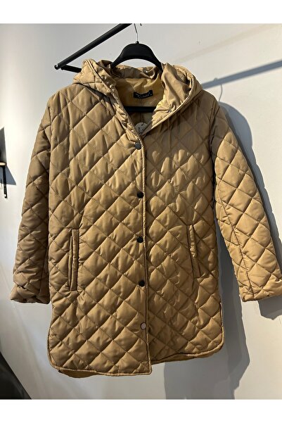 Bulutbutik1 Kadın Baklava Desenli Kışlık Mont