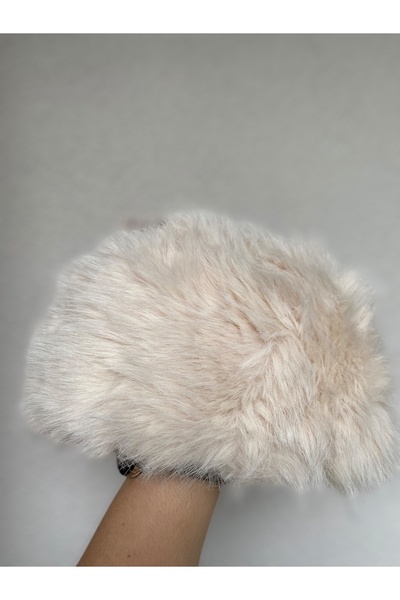 giez Russian kalpak model black fur-lined trendy hat beanie