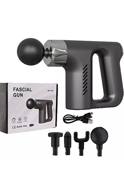 Primo Plus Fascial Gun KH-740 Muscle Massager – Deep Tissue Therapy, 4 Heads, Quiet & Adjustable