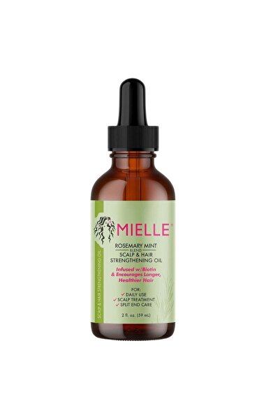 mielle organics زيت إكليل الجبل والنعناع لتقوية فروة الرأس والشعر مع البيوتين...