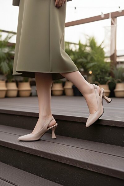 NOVELLAM SHOES Γυναικείο Harmony Beige Matte Classic Παπούτσι με τακούνι