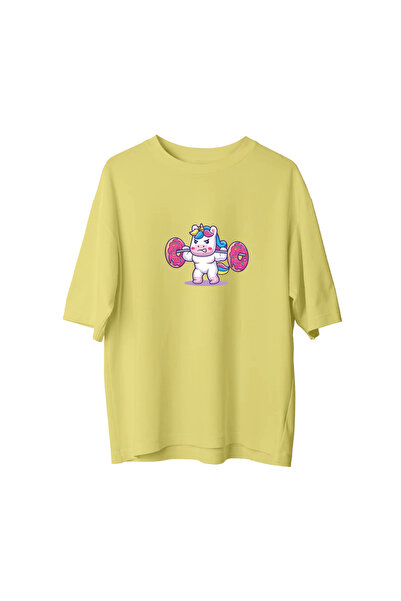 CANDLEMASTORE Sweety Unicorn Gym - Oversize T-Shirt