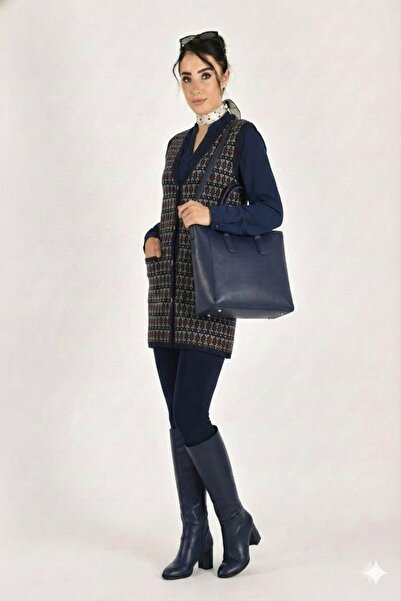 onno style women Classic Knitwear Colorful Buttoned Vest