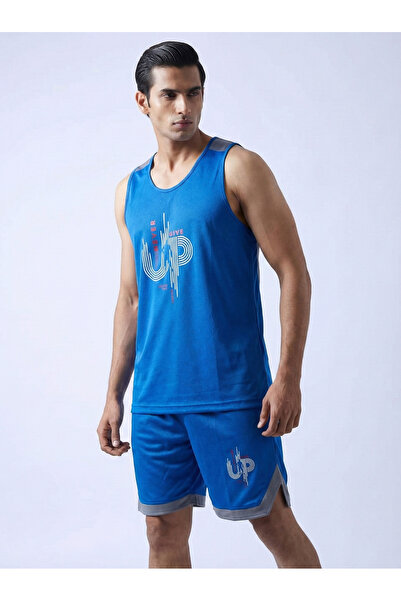 Future Mask Men's sleeveless sportswear set, sports shirt and shorts, for exercise, running and other sports.