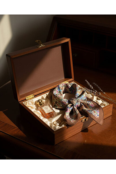 Pure Silk Atelier %100 Saf İpek Lüks Mini Fular (50x50 cm)