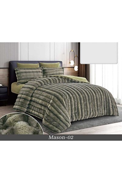 BIET ALMAFROSHAT Winter faux fur quilt, 6 pieces