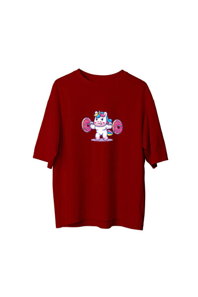 CANDLEMASTORE Sweety Unicorn Gym - Oversized T-Shirt